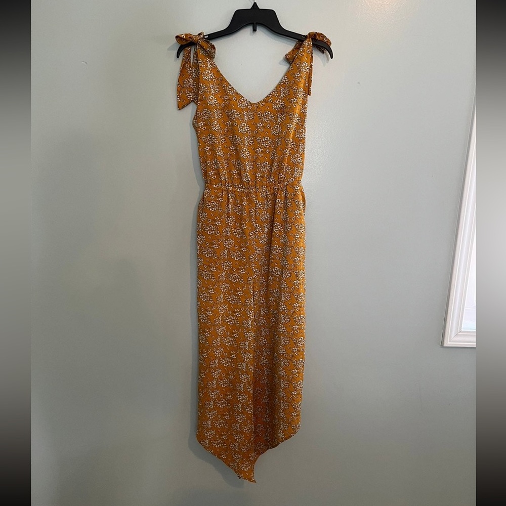 Yellow Floral Jumpsuit